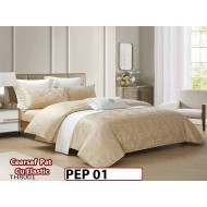 Lenjerie pat dublu, Jacquard Finet, din 4 piese - PEP 01