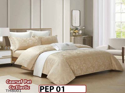 Lenjerie pat dublu, Jacquard Finet, din 4 piese - PEP 01