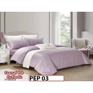 Lenjerie pat dublu, Jacquard Finet, din 4 piese - PEP 03