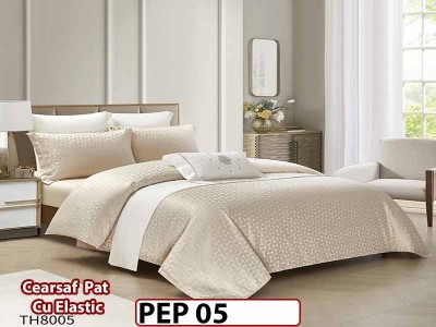 Lenjerie pat dublu, Jacquard Finet, din 4 piese - PEP 05