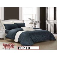 Lenjerie pat dublu, Jacquard Finet, din 4 piese - PEP 10