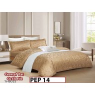 Lenjerie pat dublu, Jacquard Finet, din 4 piese - PEP 14