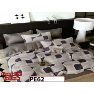 Lenjerie din finet 4 piese 1 Persoana Cearceaf cu Elastec - PE62