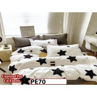 Lenjerie din finet 4 piese 1 Persoana Cearceaf cu Elastec - PE70