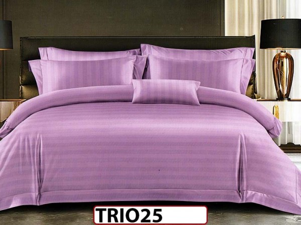 Lenjerie din damasc finetat 6 piese - TRIO25 Lenjerie din damasc finetat 6 piese - TRIO25