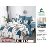 Lenjerie din finet  6 piese si cearceaf cu elastic - ADE716