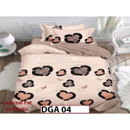 Lenjerie din finet 4 piese 1 Persoana Cearceaf cu Elastec - DGA 04