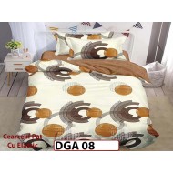 Lenjerie din finet 4 piese 1 Persoana Cearceaf cu Elastec - DGA 08