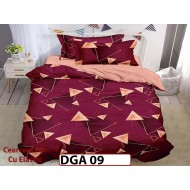 Lenjerie din finet 4 piese 1 Persoana Cearceaf cu Elastec - DGA 09