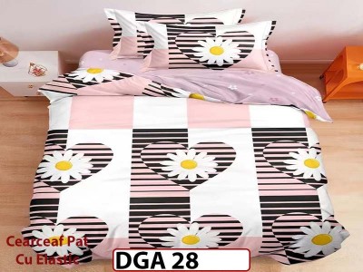 Lenjerie din finet 4 piese 1 Persoana Cearceaf cu Elastec - DGA 28 Lenjerie din finet 4 piese 1 Persoana Cearceaf cu Elastec - DGA 28