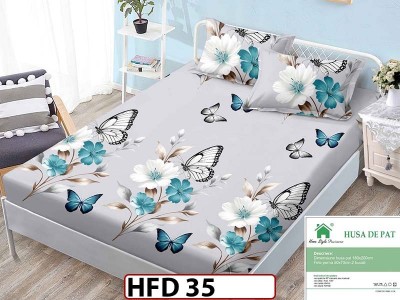 Husa de Pat din Finet + 2 Fete de Perne - Saltea 180x200 - Pat 2 Persoane - HFD35