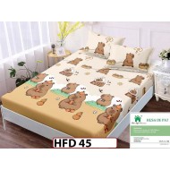 Husa de Pat din Finet + 2 Fete de Perne - Saltea 180x200 - Pat 2 Persoane - HFD45