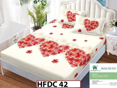 Husa de Pat din Finet + 2 Fete de Perne - Saltea 140x200 - Pat 2 Persoane -HFDC42