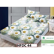 Husa de Pat din Finet + 2 Fete de Perne - Saltea 140x200 - Pat 2 Persoane -HFDC44