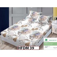 Husa de Pat din Finet + 2 Fete de Perne - Saltea 160x200 - Pat 2 Persoane - HFDM39