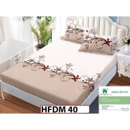 Husa de Pat din Finet + 2 Fete de Perne - Saltea 160x200 - Pat 2 Persoane - HFDM40