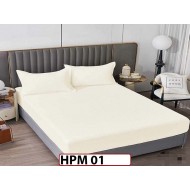 Husa de Pat din Damasc Finetat + 2 Fete de Perne - Saltea 160x200 - HPM 01