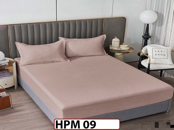 Husa de Pat din Damasc Finetat + 2 Fete de Perne - Saltea 160x200 - HPM 09