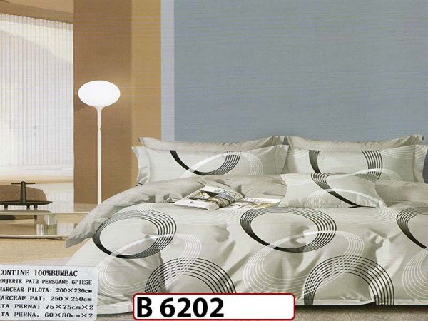 Lenjerie din bumbac 100% 6 piese - B 6202 Lenjerie din bumbac 100% 6 piese - B 6202