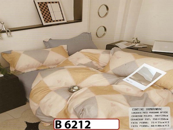 Lenjerie din bumbac 100% 6 piese - B 6212 Lenjerie din bumbac 100% 6 piese - B 6212