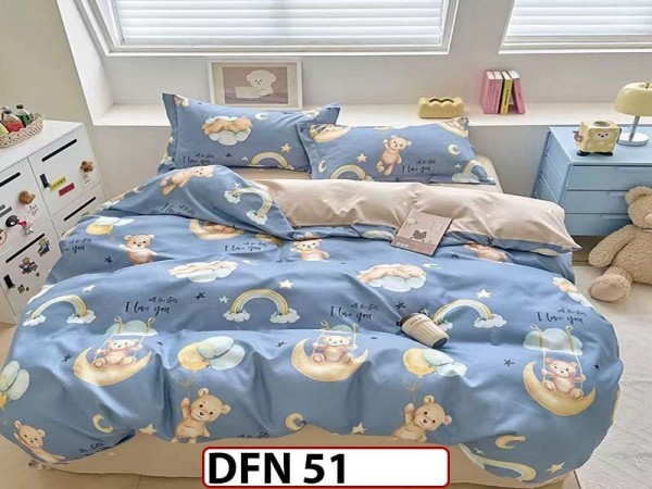 Lenjerie din finet 4 piese o persoana Cod - DFN51 Lenjerie din finet 4 piese o persoana Cod - DFN51