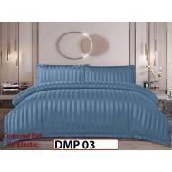 Lenjerie din damasc finet cu 4 piese, cearceaf cu elastic - DMP 03