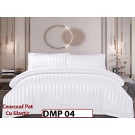 Lenjerie din damasc finet cu 4 piese, cearceaf cu elastic - DMP 04