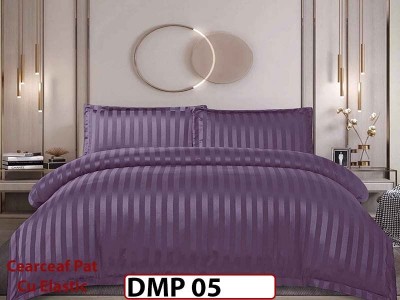 Lenjerie din damasc finet cu 4 piese, cearceaf cu elastic - DMP 05
