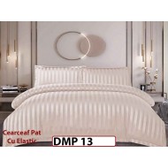 Lenjerie din damasc finet cu 4 piese, cearceaf cu elastic - DMP 13