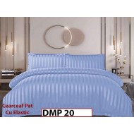 Lenjerie din damasc finet cu 4 piese, cearceaf cu elastic - DMP 20