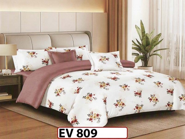 Lenjerie din bumbac Satinat 6 piese Casa New Concept - EV809 Lenjerie din bumbac Satinat 6 piese Casa New Concept - EV809