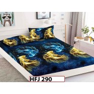 Husa de Pat din Finet + 2 Fete de Perne - Saltea 180x200 - Pat 2 Persoane - HFJ290