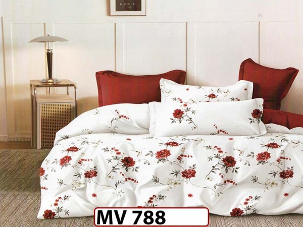 Lenjerie din bumbac Satinat 4 piese Casa New Concept - MV788 Lenjerie din bumbac Satinat 4 piese Casa New Concept - MV788