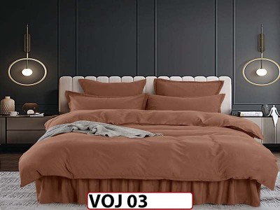 Lenjerie din finet 6 piese Cearsaf cu Volanase - VOJ03