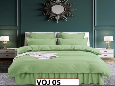 Lenjerie din finet 6 piese Cearsaf cu Volanase - VOJ05