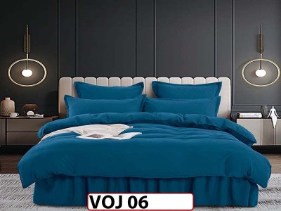 Lenjerie din finet 6 piese Cearsaf cu Volanase - VOJ06