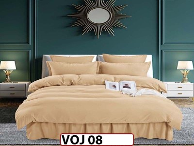 Lenjerie din finet 6 piese Cearsaf cu Volanase - VOJ08