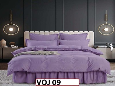 Lenjerie din finet 6 piese Cearsaf cu Volanase - VOJ09