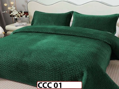 Cuvertura pat dublu, 3 piese, Catifea Luxury Matlasata, CCC01 Cuvertura pat dublu, 3 piese, Catifea Luxury Matlasata, CCC01