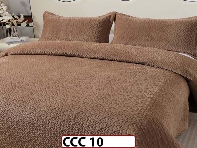 Cuvertura pat dublu, 3 piese, Catifea Luxury Matlasata, CCC10 Cuvertura pat dublu, 3 piese, Catifea Luxury Matlasata, CCC10