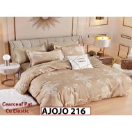 Lenjerie din finet 6 piese si cearceaf cu Elastic - AJOJO216