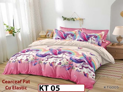 Lenjerie din finet 6 piese si cearceaf cu Elastic - KT05 Lenjerie din finet 6 piese si cearceaf cu Elastic - KT05