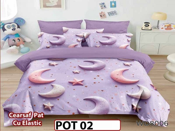 Lenjerie din Finet 5D cu Elastic 4 Piese - POT02