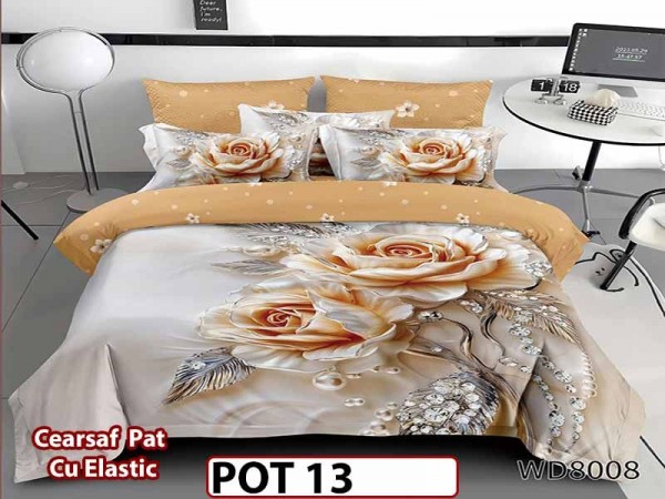 Lenjerie din Finet 5D cu Elastic 4 Piese - POT13