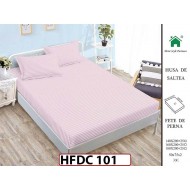 Husa de Pat din Finet + 2 Fete de Perne - Saltea 140x200 - Pat 2 Persoane -HFDC101