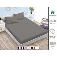 Husa de Pat din Finet + 2 Fete de Perne - Saltea 140x200 - Pat 2 Persoane -HFDC102
