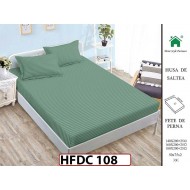 Husa de Pat din Finet + 2 Fete de Perne - Saltea 140x200 - Pat 2 Persoane -HFDC108