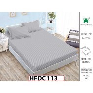 Husa de Pat din Finet + 2 Fete de Perne - Saltea 140x200 - Pat 2 Persoane -HFDC113