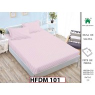 Husa de Pat din Finet + 2 Fete de Perne - Saltea 160x200 - Pat 2 Persoane - HFDM101