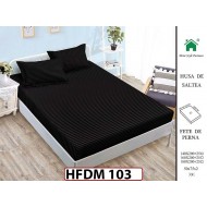 Husa de Pat din Finet + 2 Fete de Perne - Saltea 160x200 - Pat 2 Persoane - HFDM103